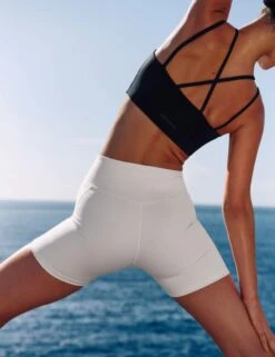 High Waisted Run Short - Ivory