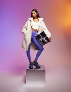 Compressive High Waisted Legging - Retro Violet 13 Compressive High Waisted Legging - Retro Violet -The Sports Edit 311023 TSE EDITORIAL 0279