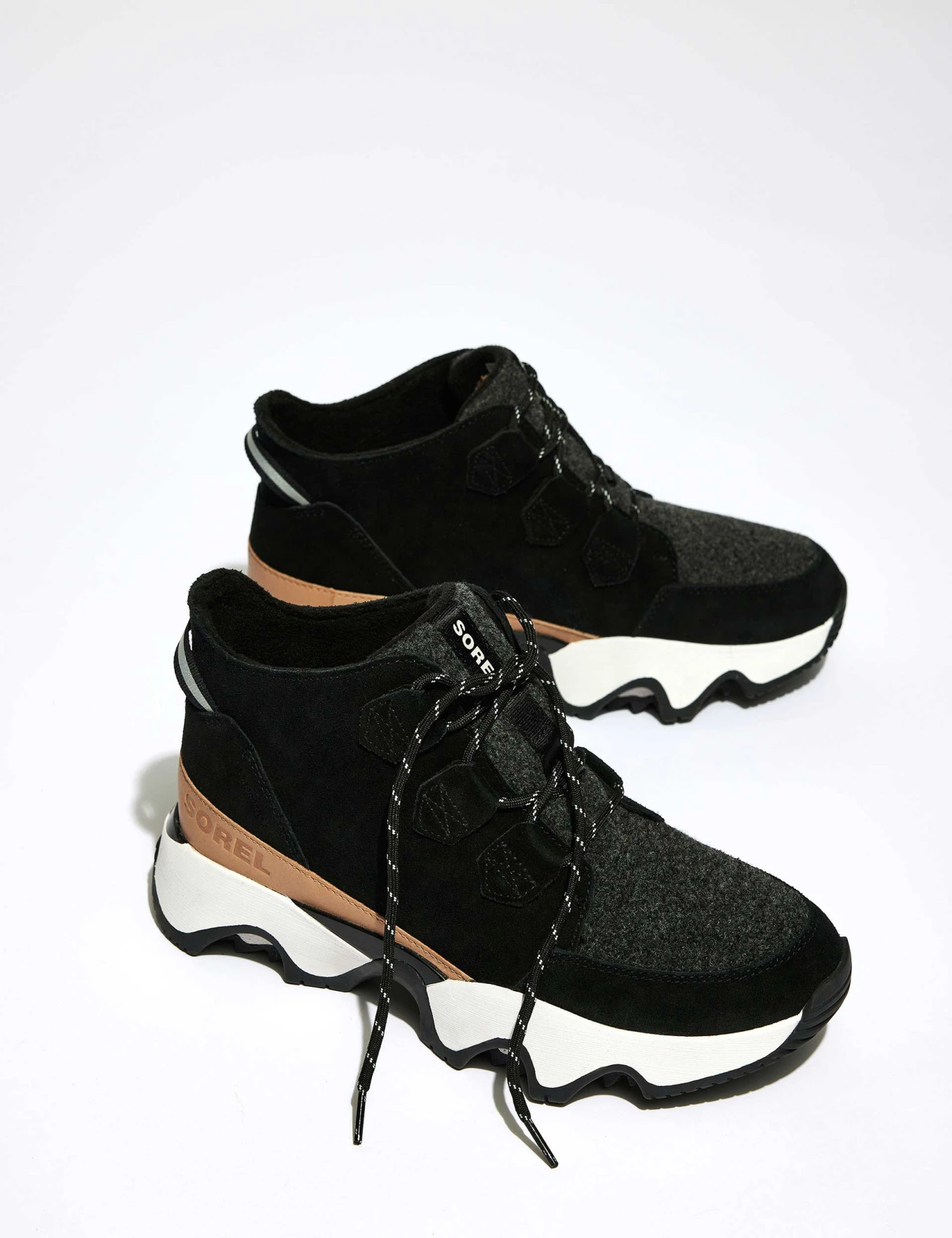 Sorel Kinetic Impact Caribou Waterproof Sneaker - Black/Sea Salt 5 Sorel Kinetic Impact Caribou Waterproof Sneaker - Black/Sea Salt - Image 3