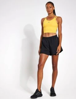 ADIDAS HIIT HEAT.RDY Crop Tank Top - Preloved Yellow -The Sports Edit 8038S Adidas HIIT HEAT RDY CROPPED TANK IM2654 preloved yellow 0009