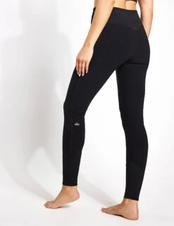 High Waisted Alosoft Lounge Legging - Black -The Sports Edit ALO High Waisted AloSoft Lounge Legging REL303 Black 0022