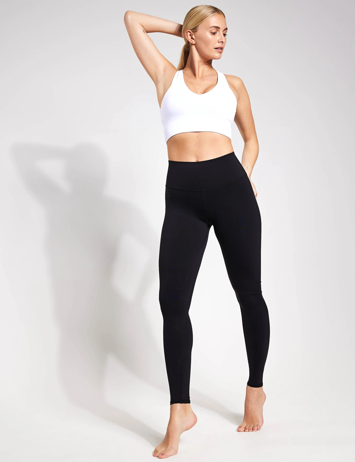 High Waisted Airbrush Legging - Black 5 High Waisted Airbrush Legging - Black - Image 3