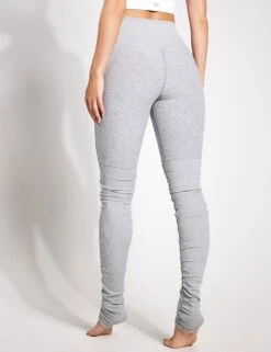 High Waisted Alosoft Goddess Legging- Zinc Heather -The Sports Edit ALO high waisted alosoft goddess legging zinc heather 0014