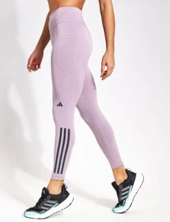 ADIDAS DailyRun 3 Stripes 7/8 Leggings - Preloved Fig