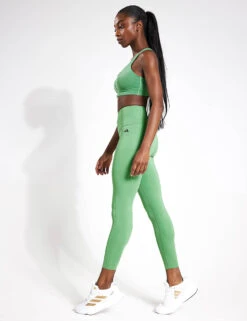 ADIDAS Optime Power 7/8 Leggings - Preloved Green -The Sports Edit Adidas OPTIME POWER 7 8 PRLOGR IT6747 GREEN 0002