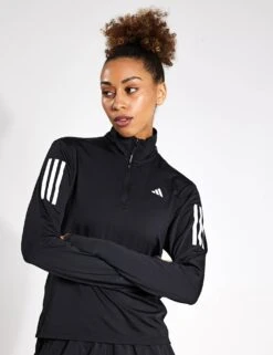 ADIDAS Own The Run Half-Zip Jacket - Black