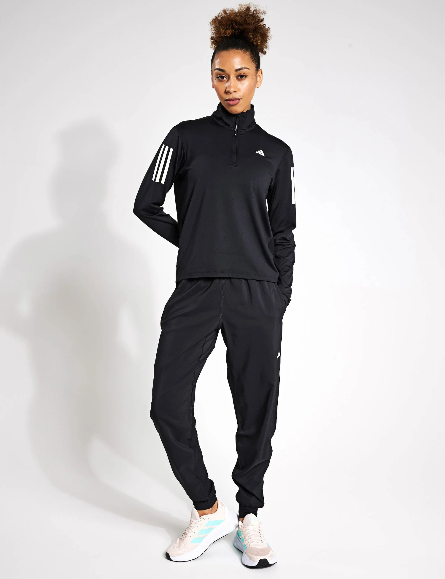 ADIDAS Own The Run Half-Zip Jacket - Black 5 ADIDAS Own The Run Half-Zip Jacket - Black - Image 3