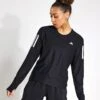 ADIDAS Own The Run Long Sleeve Tee - Black -The Sports Edit Adidas OWN THE RUN LONGSLEEVE IN1568 BLACK 0010