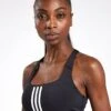 ADIDAS Powerimpact Training Medium-Support 3-Stripes Bra - Black -The Sports Edit Adidas PWIM MS 3S BRA BLACK IQ3369 Black 0007