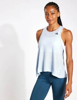 ADIDAS Run Icons Made With Nature Running Tank Top - Wonder Blue