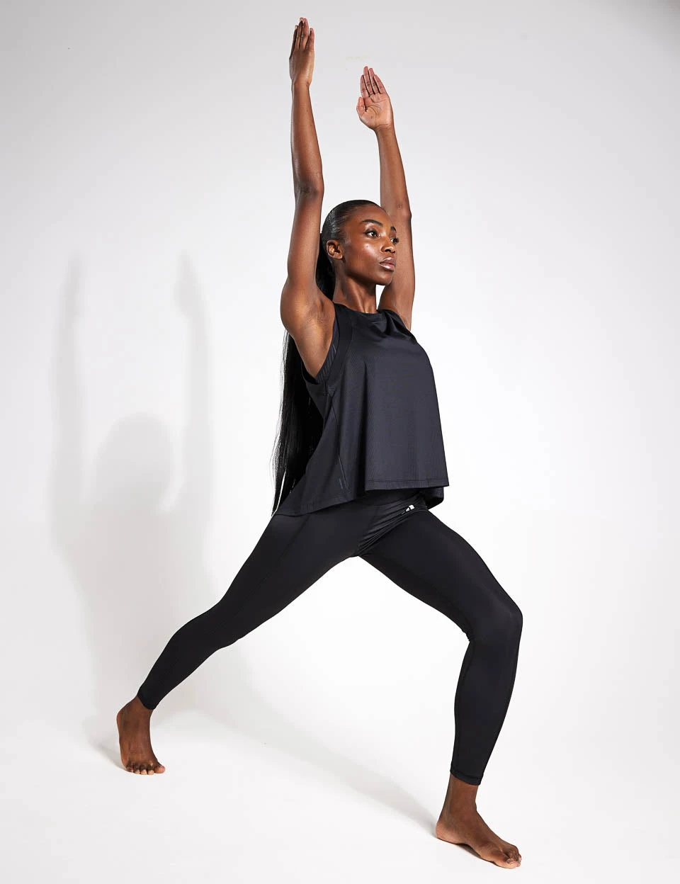 ADIDAS Studio Tank Top - Black/Grey Six 6 ADIDAS Studio Tank Top - Black/Grey Six - Image 4