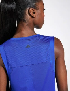 ADIDAS Studio Tank Top - Semi Lucid Blue/Grey Six -The Sports Edit Adidas STUDIO TANK SELUBL GRESIX IS2963 BLUE 0020