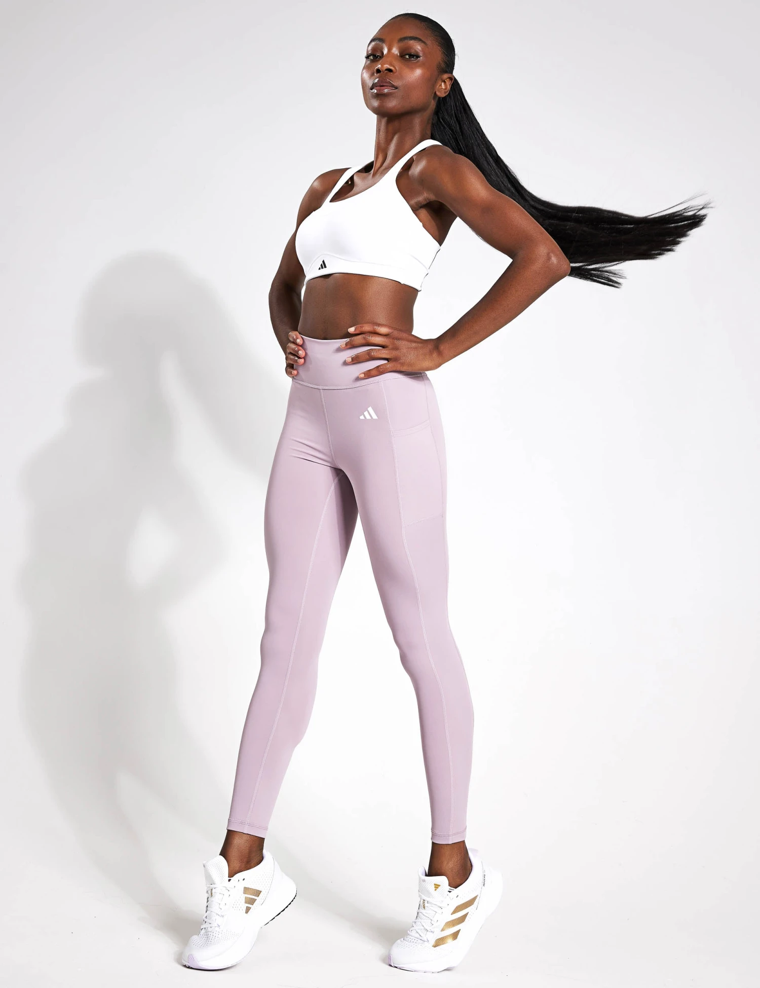 ADIDAS TLRD Impact Training High-Support Bra - White 5 ADIDAS TLRD Impact Training High-Support Bra - White - Image 3