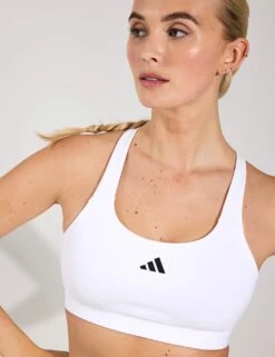 ADIDAS TLRDREACT Training High-Support Bra - White -The Sports Edit Adidas TLRDRCT HIGH SUPPORT BRA WHITE IT6682 0031