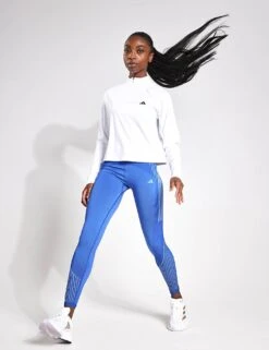 ADIDAS Train Essentials Minimal Branding 1/4-Zip Cover Up - White -The Sports Edit Adidas TR ES 1 4ZIP WHITE IN9170 White 0012