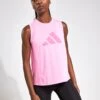 ADIDAS Train Essentials Big Performance Logo Training Tank Top - Bliss Pink/Pink Fusion -The Sports Edit Adidas TR ES LOGO TK BLIPNK PNKFUS IT0541 PINK 0008