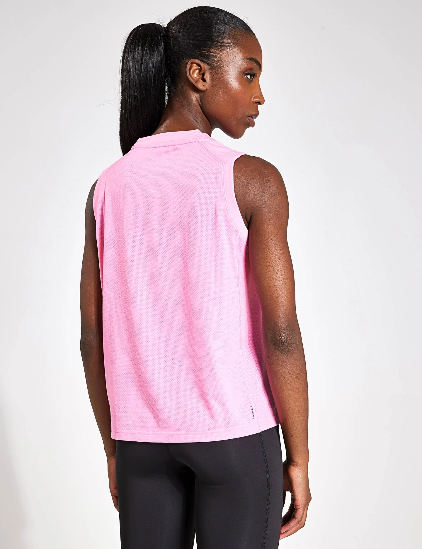 ADIDAS Train Essentials Big Performance Logo Training Tank Top - Bliss Pink/Pink Fusion 4 ADIDAS Train Essentials Big Performance Logo Training Tank Top - Bliss Pink/Pink Fusion - Image 2