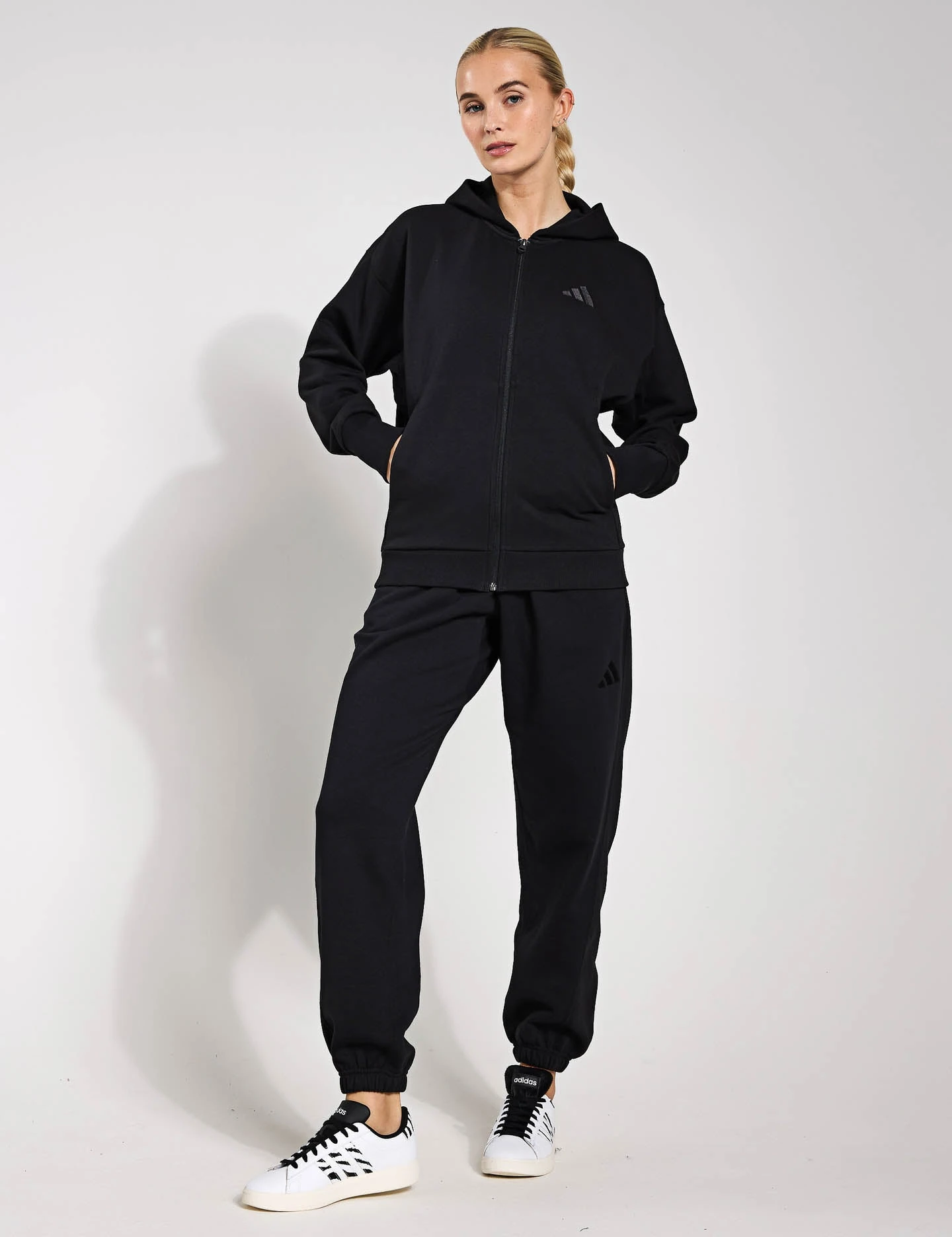 ADIDAS ALL SZN Fleece Full-Zip Hoodie - Black 7 ADIDAS ALL SZN Fleece Full-Zip Hoodie - Black - Image 5