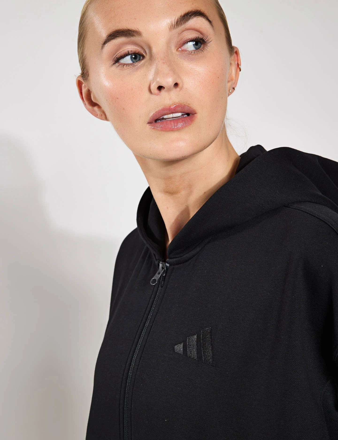 ADIDAS ALL SZN Fleece Full-Zip Hoodie - Black 5 ADIDAS ALL SZN Fleece Full-Zip Hoodie - Black - Image 3