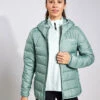 ADIDAS Terrex Multi Light Down Hooded Jacket - Silver Green -The Sports Edit Adidas W MULTI DOWN J SILGRN IP3543 GREEN 0003