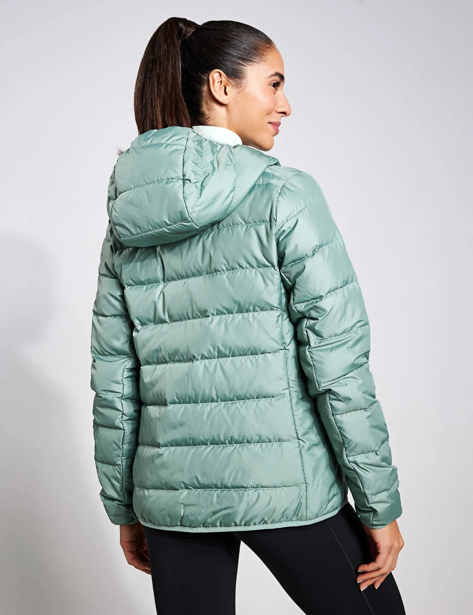 ADIDAS Terrex Multi Light Down Hooded Jacket - Silver Green 4 ADIDAS Terrex Multi Light Down Hooded Jacket - Silver Green - Image 2