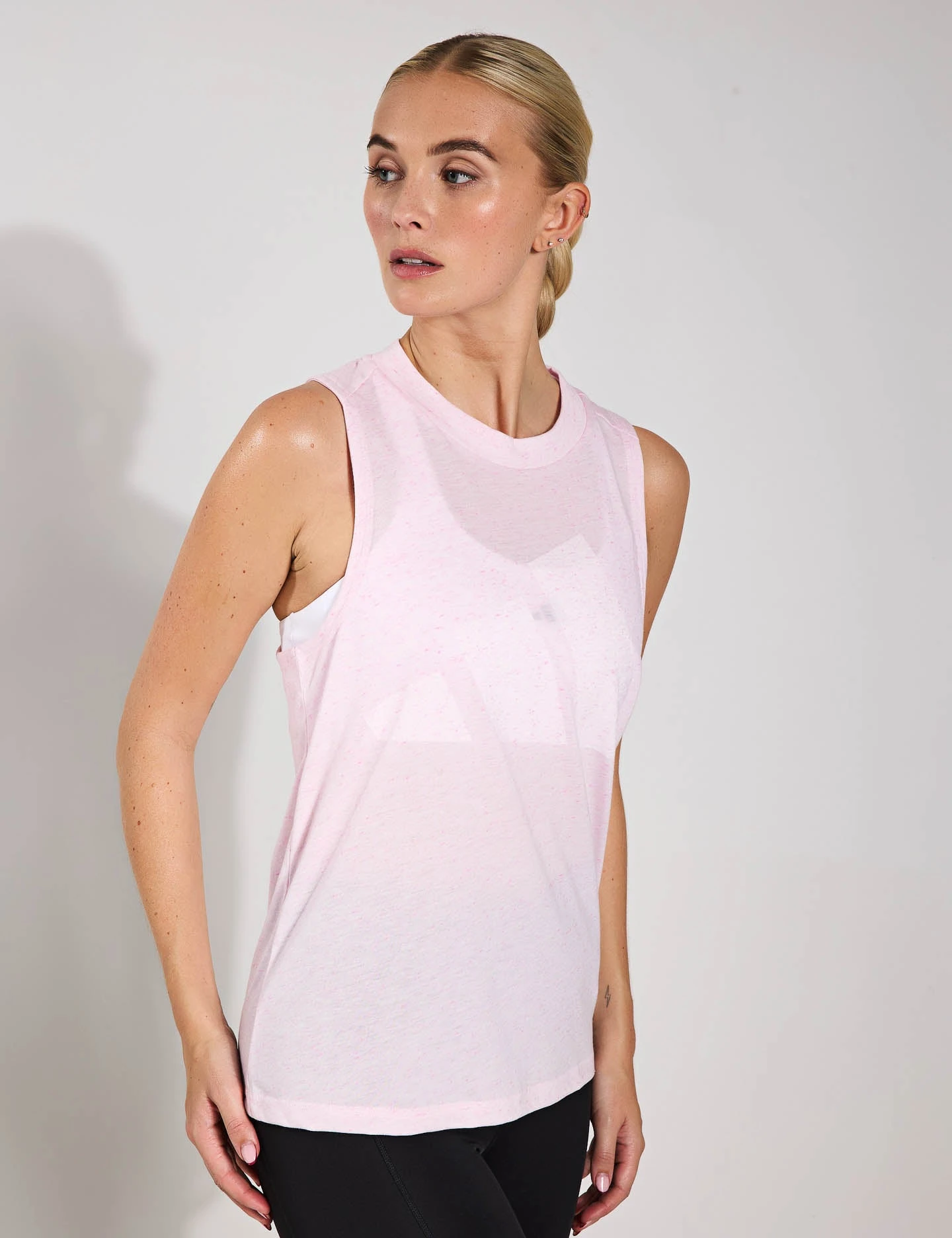 ADIDAS Essentials Winners Tank Top - Clear Pink/White 3 ADIDAS Essentials Winners Tank Top - Clear Pink/White