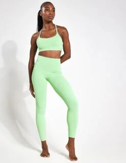 ADIDAS All Me Light Support Bra - Semi Green Spark -The Sports Edit Adidas WTR D4T TK SEGRSP IT6750 GREEN 0028