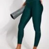 7/8 High Waisted Airlift Legging - Midnight Green