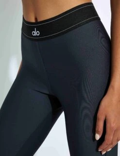 Airlift High Waisted Suit Up Legging - Anthracite -The Sports Edit Alo Yoga AIRLIFT HIGH WAIST SUIT UP LEGGING W5952R ANTHRACITE 0005