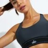 Airlift Suit Up Bra - Anthracite 1 Airlift Suit Up Bra - Anthracite -The Sports Edit Alo Yoga AIRLIFT SUIT UP BRA W9360R ANTHRACITE 0036