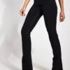 Alosoft Low-Rise Foldover Bootcut Legging - Black -The Sports Edit Alo Yoga ALOSOFT LOW RISE FOLDOVER BOOTCUT LEGGING W51239R BLACK 0003