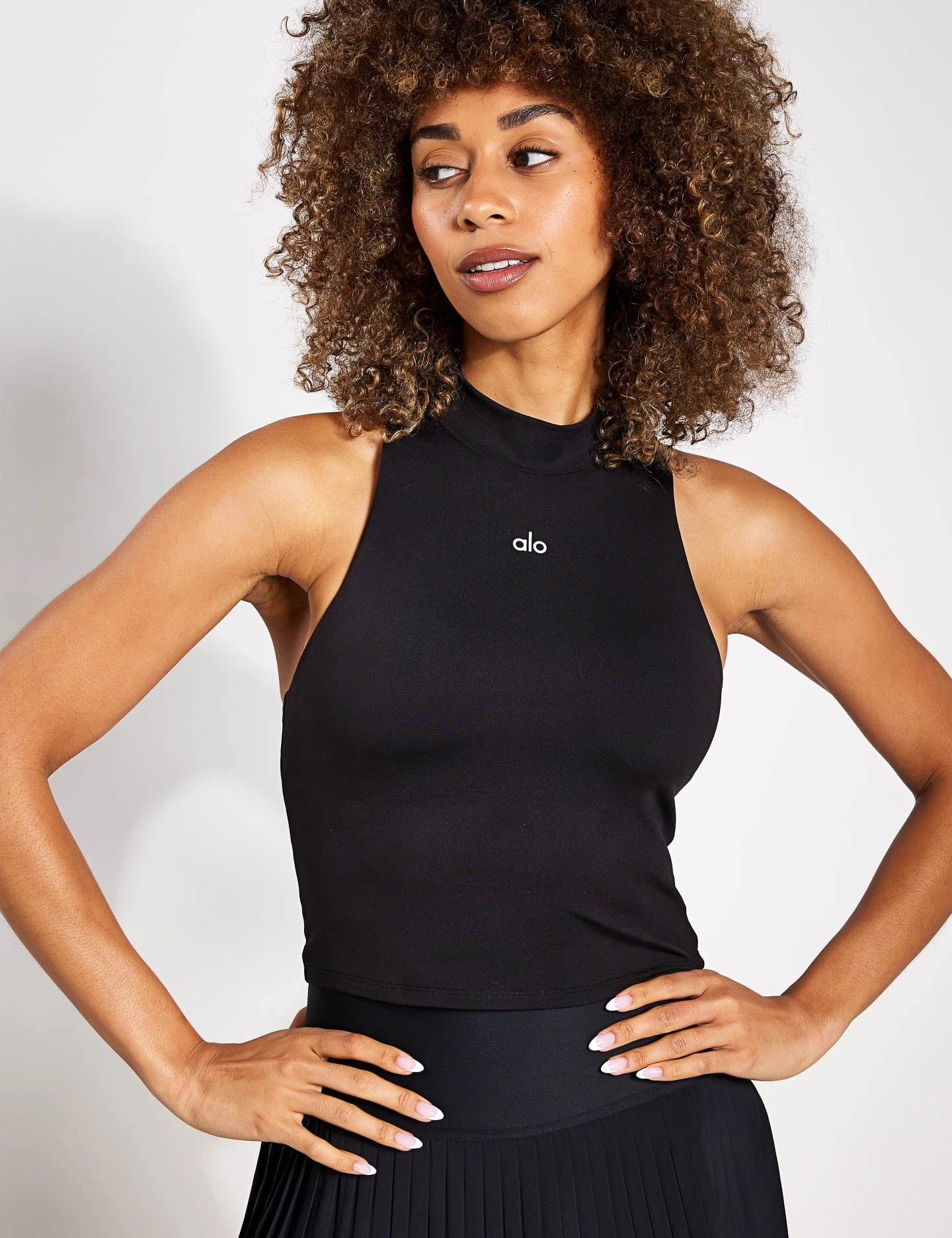 Alosoft Top That Bra Tank - Black 3 Alosoft Top That Bra Tank - Black