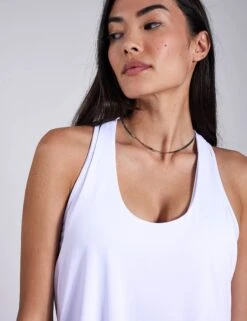 Don't Get It Twisted Tank - White -The Sports Edit Alo Yoga DON T GET IT TWISTED TANK W2709R WHITE 0025