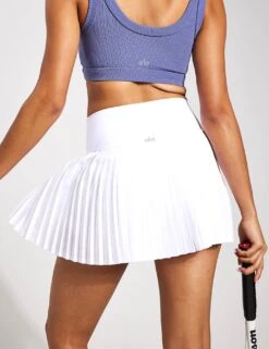Grand Slam Tennis Skort - White 10 Grand Slam Tennis Skort - White -The Sports Edit Alo Yoga GRAND SLAM TENNIS SKIRT W6289R WHITE 0007