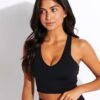 Airbrush Real Bra Tank - Black -The Sports Edit Alo Yoga REAL BRA TANK W9277R BLACK 0003