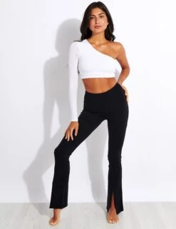 Airbrush High Waisted Flutter Legging - Black 9 Airbrush High Waisted Flutter Legging - Black -The Sports Edit Alo Yoga RIBBED WAVE CROP LONG SLEEVE W3582R WHITE 0022 0e69798e 7937 41a1 893c 637a97a06f57