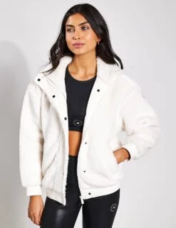 Sherpa Varsity Jacket - Ivory