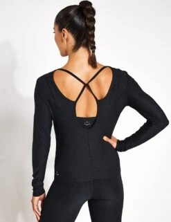Beyond Yoga Featherweight In The Loop Pullover - Darkest Night