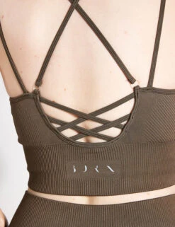 Born India Seamless Bra - Walnut -The Sports Edit BORN India seamless bra walnut 0030