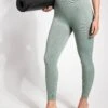 Born Nilay Seamless Legging - Sage -The Sports Edit BORN Nilay Seamless Legging I22SM80 L Sage 0001