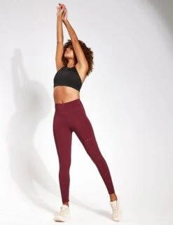 Born Saril Legging - Bordeaux 9 Born Saril Legging - Bordeaux -The Sports Edit BORN Saril Perf Legging O22CS41 L B Bordeaux 0002