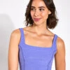 Beyond Yoga Spacedye Make Plans High Cropped Tank - Indigo Heather -The Sports Edit Beyond Jumpsuit Spacedye Keep Pace Biker Jumpsuit 0003