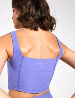 Beyond Yoga Spacedye Make Plans High Cropped Tank - Indigo Heather -The Sports Edit Beyond Jumpsuit Spacedye Keep Pace Biker Jumpsuit 0028