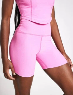 Beyond Yoga Spacedye Keep Pace 5" Biker Short - Pink Bloom Heather