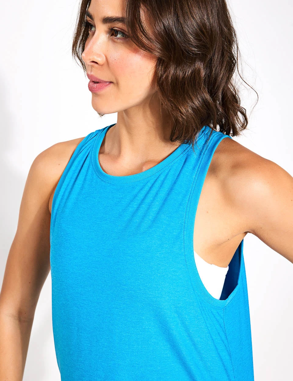 Beyond Yoga Featherweight Rebalance Tank - Cali Blue Heather 5 Beyond Yoga Featherweight Rebalance Tank - Cali Blue Heather - Image 3
