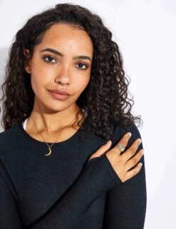 Beyond Yoga Featherweight Classic Crew Pullover - Darkest Night -The Sports Edit Beyond Yoga CF Featherweight Classic Crew Pullover LWSD7575 Darkest Night 0020