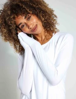 Beyond Yoga Featherweight Daydreamer Pullover - Cloud White -The Sports Edit Beyond Yoga Featherweight Daydreamer Pullover LWSD7792 Cloud White 0026