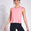 Beyond Yoga Featherweight New View Cropped Tank - Sun Kissed Coral Heather 2 Beyond Yoga Featherweight New View Cropped Tank - Sun Kissed Coral Heather -The Sports Edit Beyond Yoga Featherweight New View Cropped Tank LWSD4652 Sun Kissed Coral Heather 0005