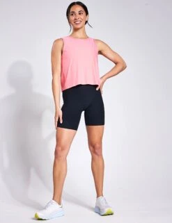 Beyond Yoga Featherweight New View Cropped Tank - Sun Kissed Coral Heather -The Sports Edit Beyond Yoga Featherweight New View Cropped Tank LWSD4652 Sun Kissed Coral Heather 0011