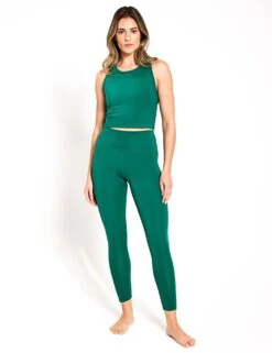 Beyond Yoga Powerbeyond Strive High Waisted Midi Legging - Meadow Green -The Sports Edit Beyond Yoga Powerbeyond Strive High Waisted Midi Legging Meadow Green IT3537GRES 0001
